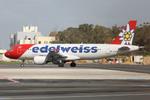 HB-JLR @ LMML - Edelweiss Air Airbus A320-214 reg HB-JLR taxiing into it's stand after arriving in Malta. - by raymond