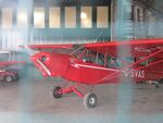 G-SVAS @ EGTH - In the maintenance hangar at Old Warden (EGTH)