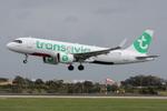 F-HXSO @ LMML - Airbus A320-252N reg F-HXSO of Transavia on approach landing in Malta RW31. - by raymond