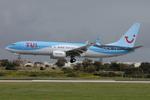 G-TAWP @ LMML - Boeing 737-8K5 reg G-TAWP of TUI Fly landing in Malta RW31. - by raymond