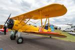 G-AZLE @ EGLK - 1102 (G-AZLE) 1940 Boeing A75N1 Stearman USN Blackbushe 75th Anniversary  - by PhilR