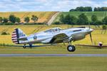 G-CIIO @ EGSU - 39-159 (G-CIIO) 1941 Curtis P-40C Warhawk Duxford 
 - by PhilR