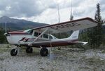 C-GOSC - Kechika Valley Air Stationair 6 at a dusty airstrip near Muncho Lake, BC
