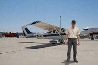 N1491E @ KVCV - Pilot Keith and Cessna N1491E at KVCV Airport in Victorville CA - by Millie H
