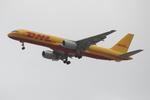 OE-LNG @ LMML - Boeing 757-28A(PCF) reg OE-LNG of DHL Austria on long finals for RW13 landing in Malta. - by raymond