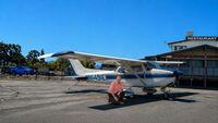 N1491E @ 102 - Pilot Keith With Cessna N1491E at (102) Airport Lampson Field- Lakeport CA - by Millie