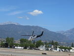 N82BH @ POC - Rushed lift off crossing runways 26R & 26L - by Helicopterfriend