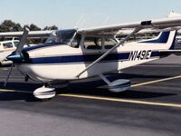 N1491E @ KRHV - Cessna N1491E parked by Inbound Aviation at KRHV Reid-Hillview Airport in San Jose CA - by Keith H