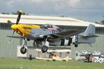 44-13704 @ EGTD - 44-13704 (G-BTCD 44-71349) 1944 NA P-51D Mustang 'Fercious Frankie' USAAF Wings & Wheels Dunsfold  - by PhilR