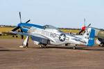 F-AZXS @ EGSU - 414237 (44-73656. F-AZXS) 1944 NA P-51D Mustang 'Moonbeam McSwine' USAAF Duxford  - by PhilR