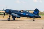 124724 @ EGSU - 124724 1945 Vought F4U-4 Corsair Red Bull Flying Legends Duxford 1
