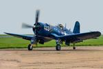 97264 @ EGSU - 97264 (F-AZVJ) 1945 Vought F4U-4 Corsair USN Duxford 
