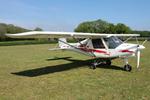 G-NBOX @ EGHP - G-NBOX 2014 Red-Air UK Ikarus C42 FB100 Bravo Microlight Show Popham - by PhilR