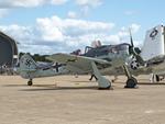 G-FWAB @ EGSU - 980554 Focke Wulf FW-190 Luftwaffe Duxford - by PhilR
