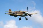 G-AWHE @ EGSU - G-AWHE 1948 Hispano HA.1112MIL Buchon Flying Legends Duxford 
 - by PhilR