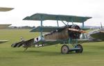 G-CDXR @ EGSU - G-CDXR 2006 Fokker DR 1 Replica BoB Air Show Duxford
 - by PhilR