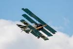 G-CDXR @ EGTD - G-CDXR Fokker Triplane replica Wings & Wheels Dunsfold 
 - by PhilR
