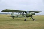 G-FOKK @ EGSU - GM+A1 WNr 2088 1941 Fieseler Fi 156 Storch Luftwaffe Duxford 
 - by PhilR