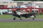 G-AWHK @ EGTD - G-AWHK 1949 Hispano HA-1112 M1L Wings & Wheels Dunsfold
 - by PhilR