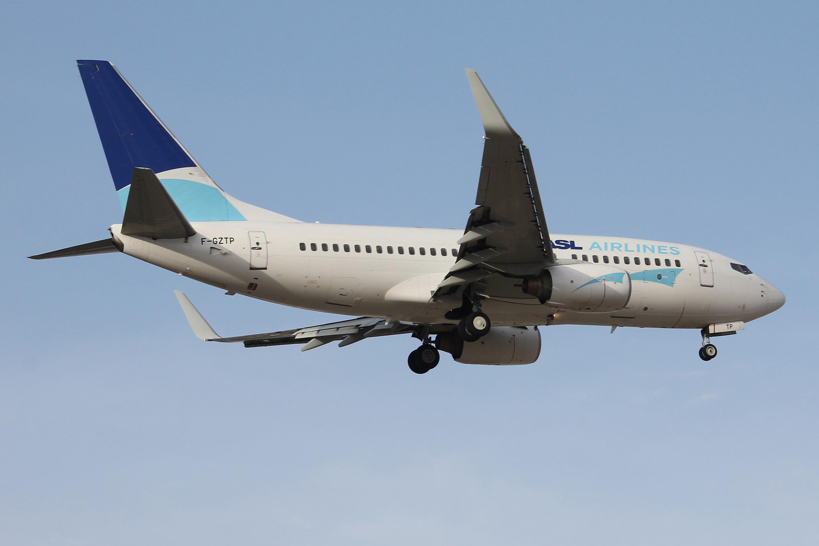 F-GZTP @ LMML - ASL Airlines France Boeing 737-71B reg F-GZTP approaching RW13 in Malta. - by raymond