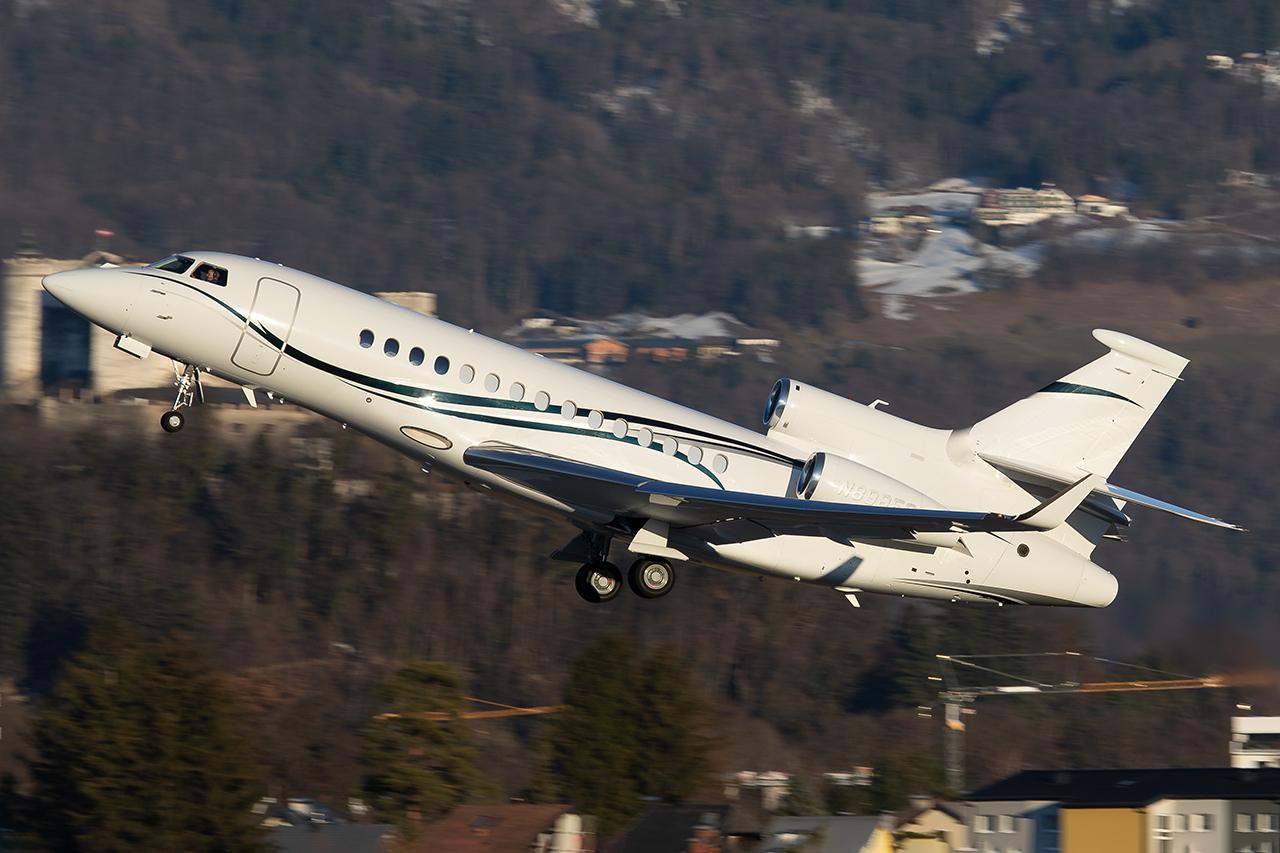 N898ES @ LOWS - Untitled Falcon 7X - by Andy Graf