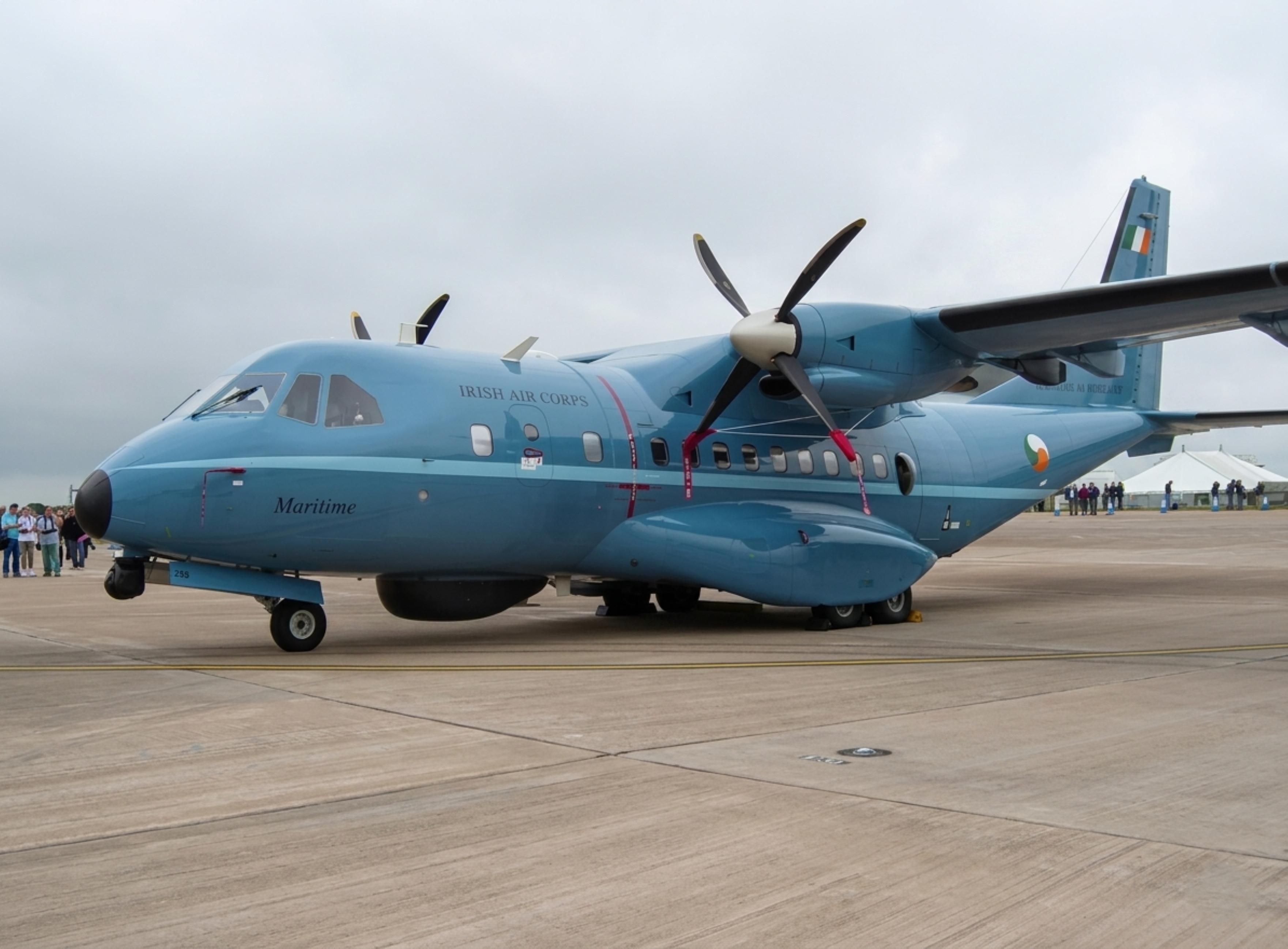 252 @ EGVA - 252 1993 CASA CN235-100MP Irish Air Force RIAT - by PhilR