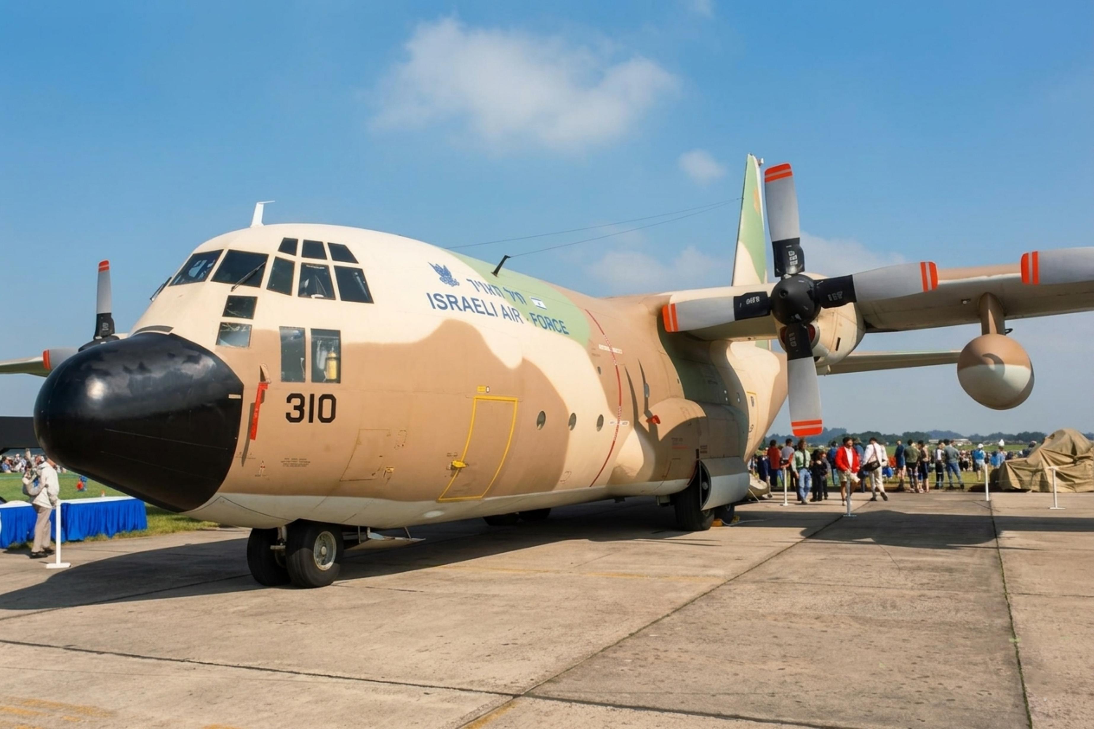 310 @ EGVA - 310 4X-FBG 1964 Lockheed C-130E Hercules IsraeliAF RIAT
 - by PhilR