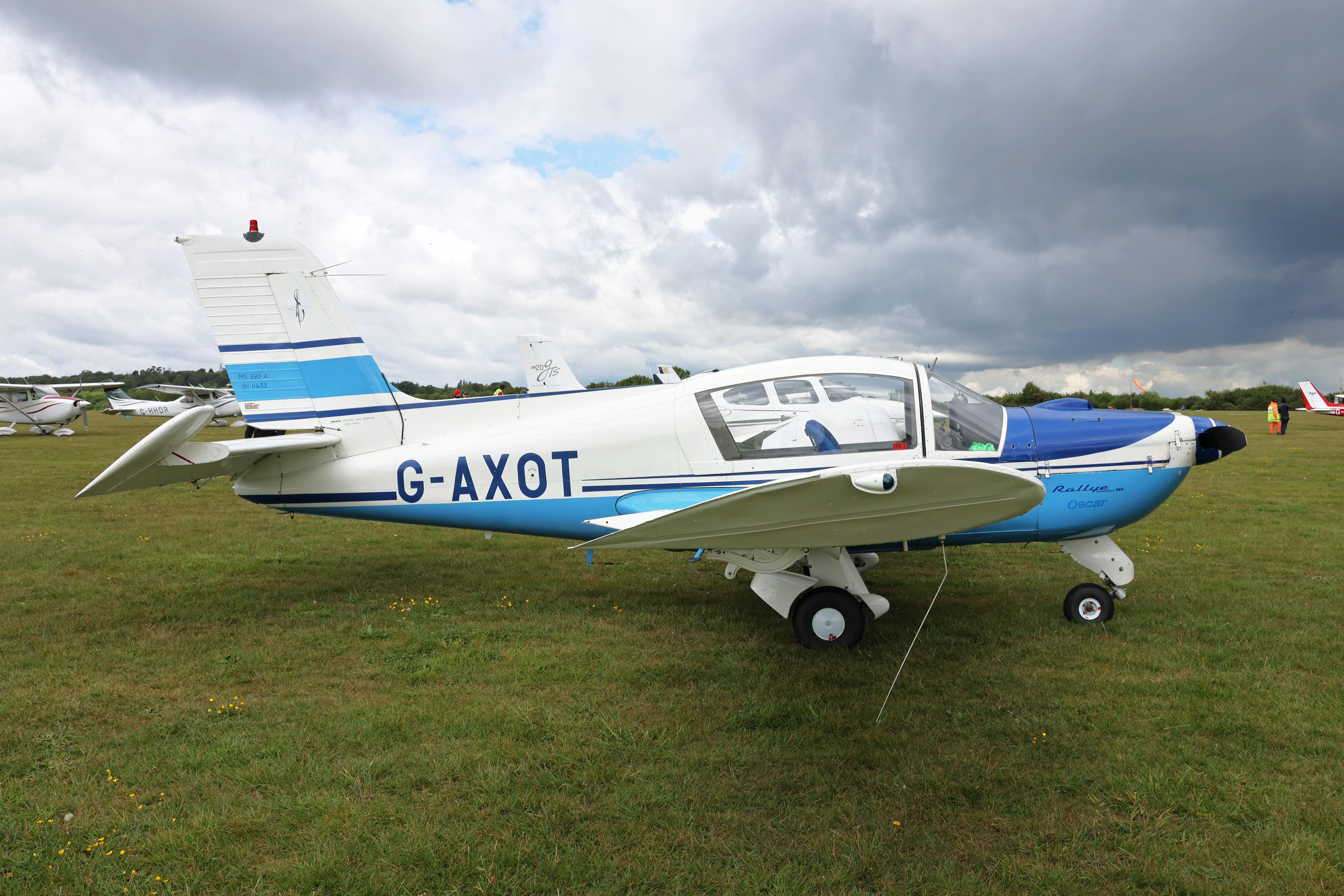 G-AXOT @ EGTB - G-AXOT 1969 Morane Saulnier MS893A Rallye Commodore 180 Private Flyer Fest Booker 
 - by PhilR
