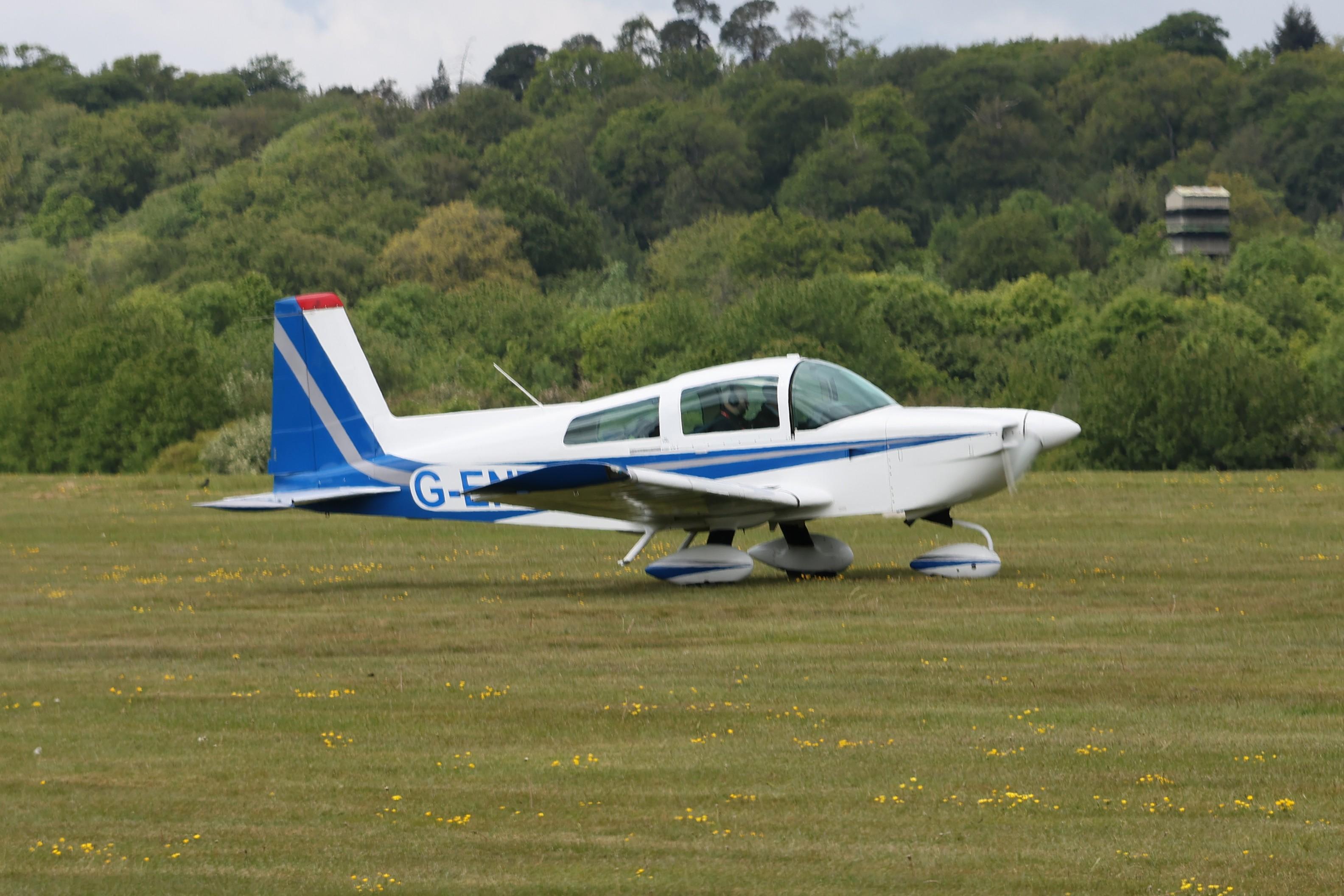 G-ENTO @ EGTB - G-ENTO 1993 American General AG-5B Tiger Private Flyer Fest Booker  - by PhilR