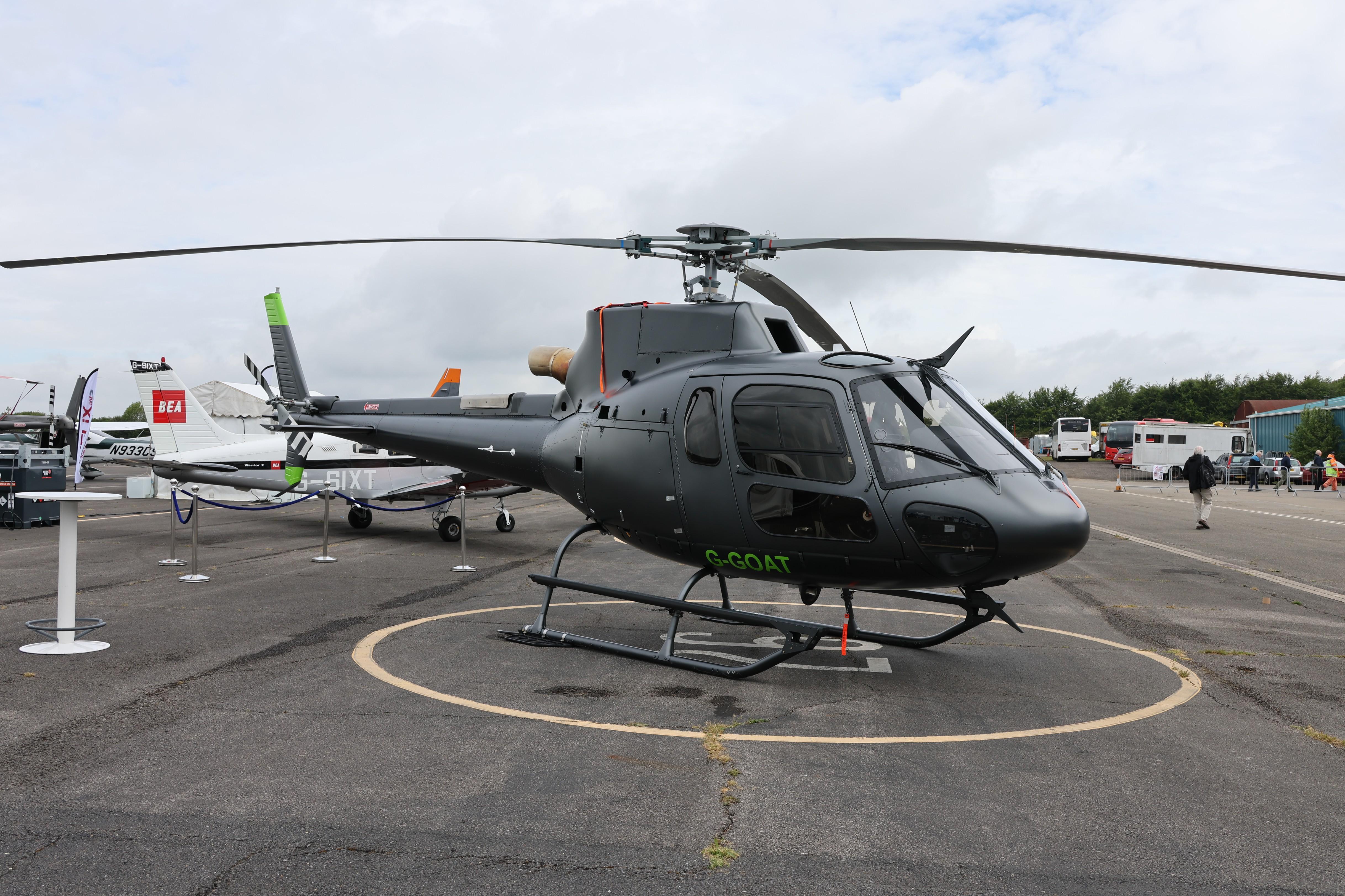 G-GOAT @ EGTB - G-GOAT 2023 Aérospatiale AS350B3 Ecureuil now H125 Private Flyer Fest Booker  - by PhilR
