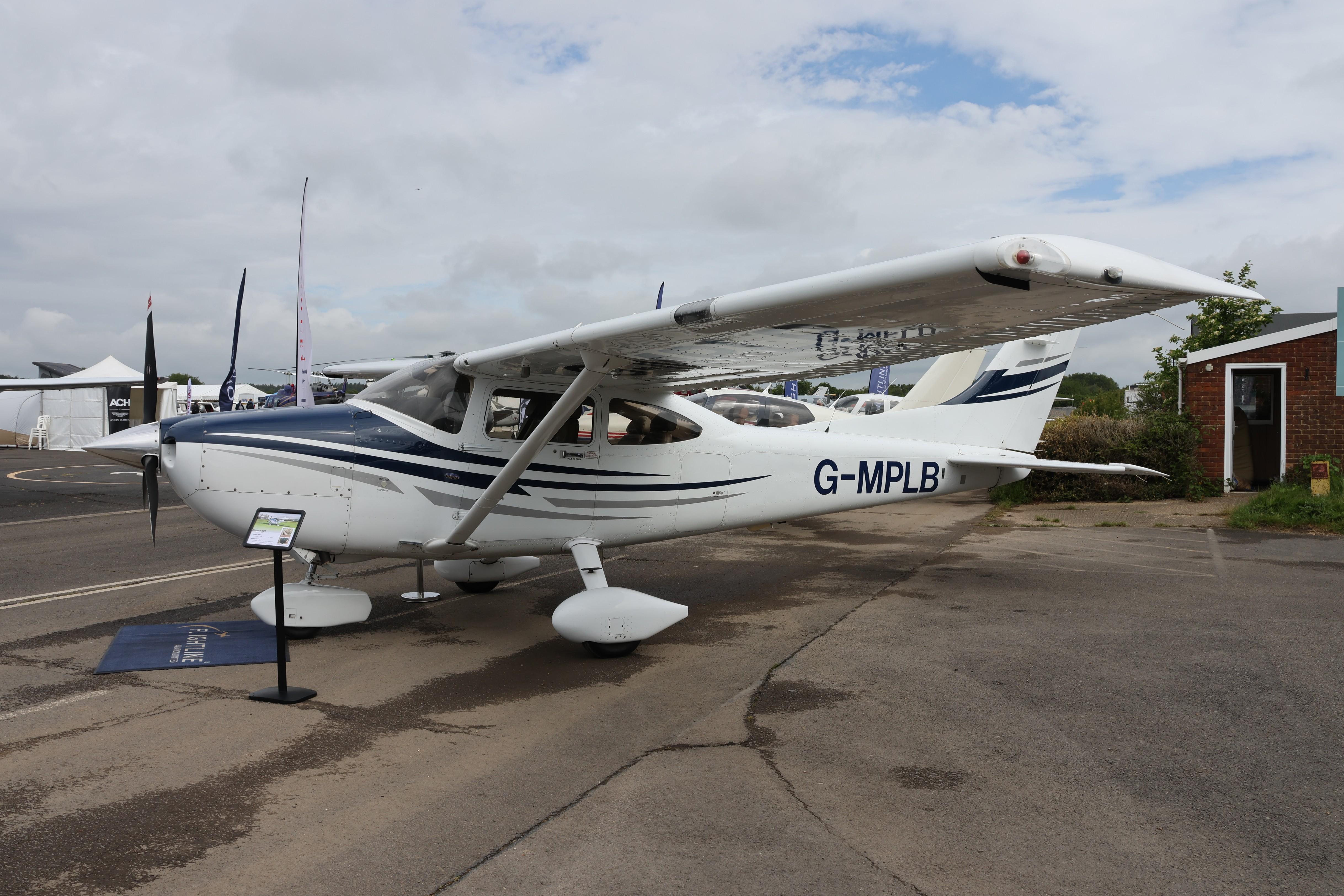 G-MPLB @ EGTB - G-MPLB 2005 Cessna 182T Skylane Private Flyer Fest Booker 
 - by PhilR
