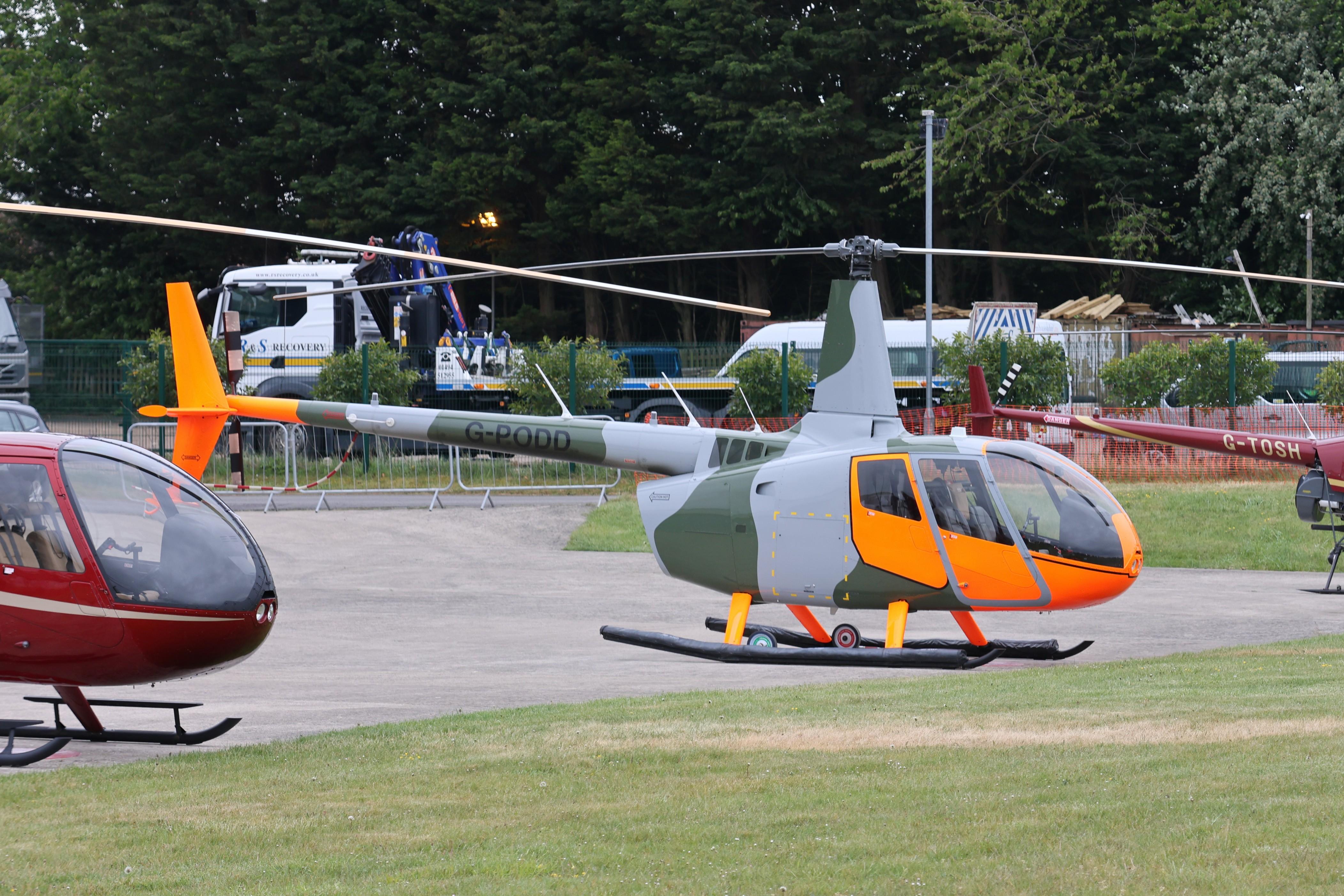 G-PODD @ EGTB - G-PODD 2016 Robinson R66 Turbine Private Flyer Fest Booker 
 - by PhilR