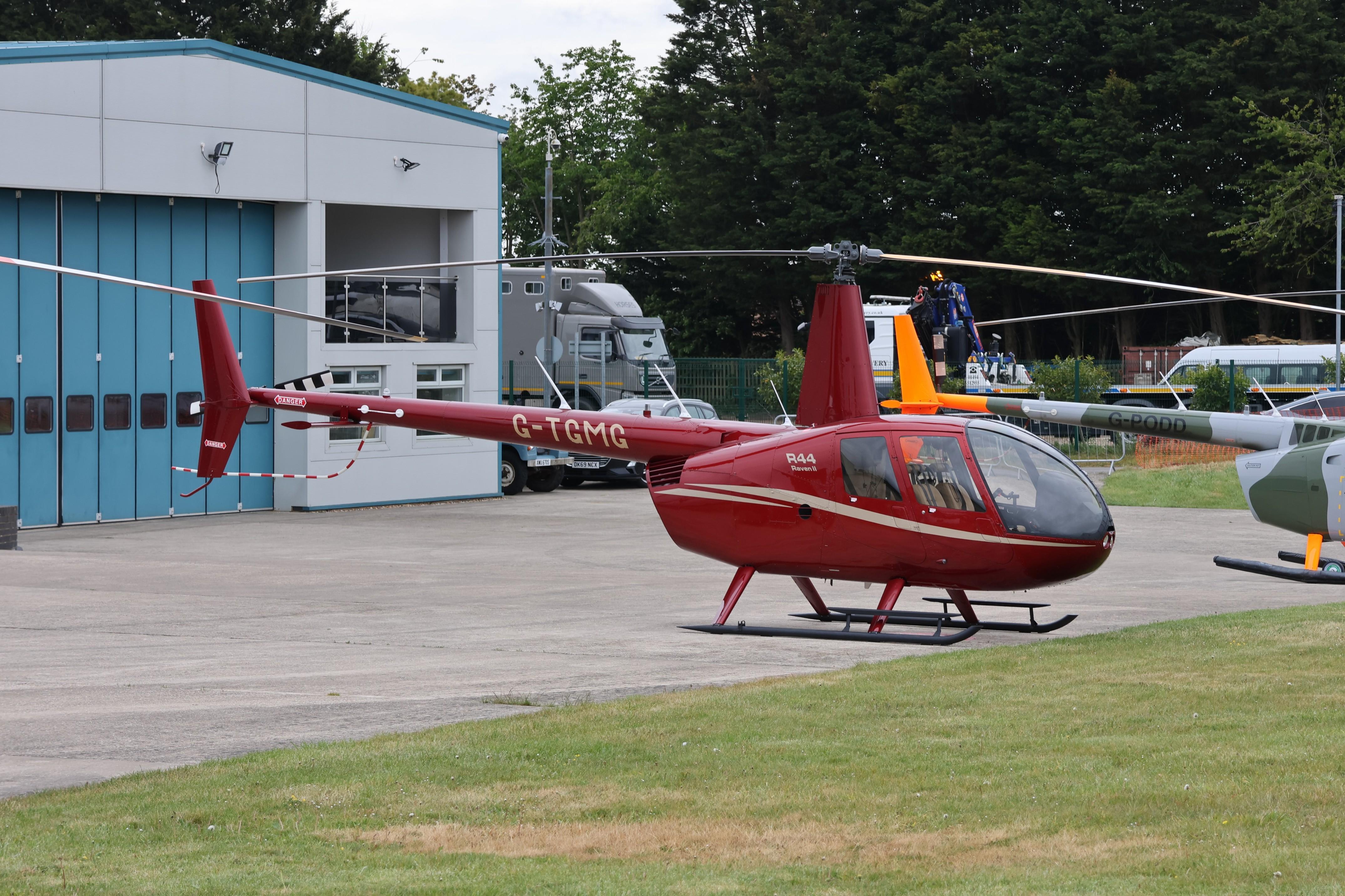 G-TGMG @ EGTB - G-TGMG 2025 Robinson R44 Raven ll Private Flyer Fest Booker 
 - by PhilR