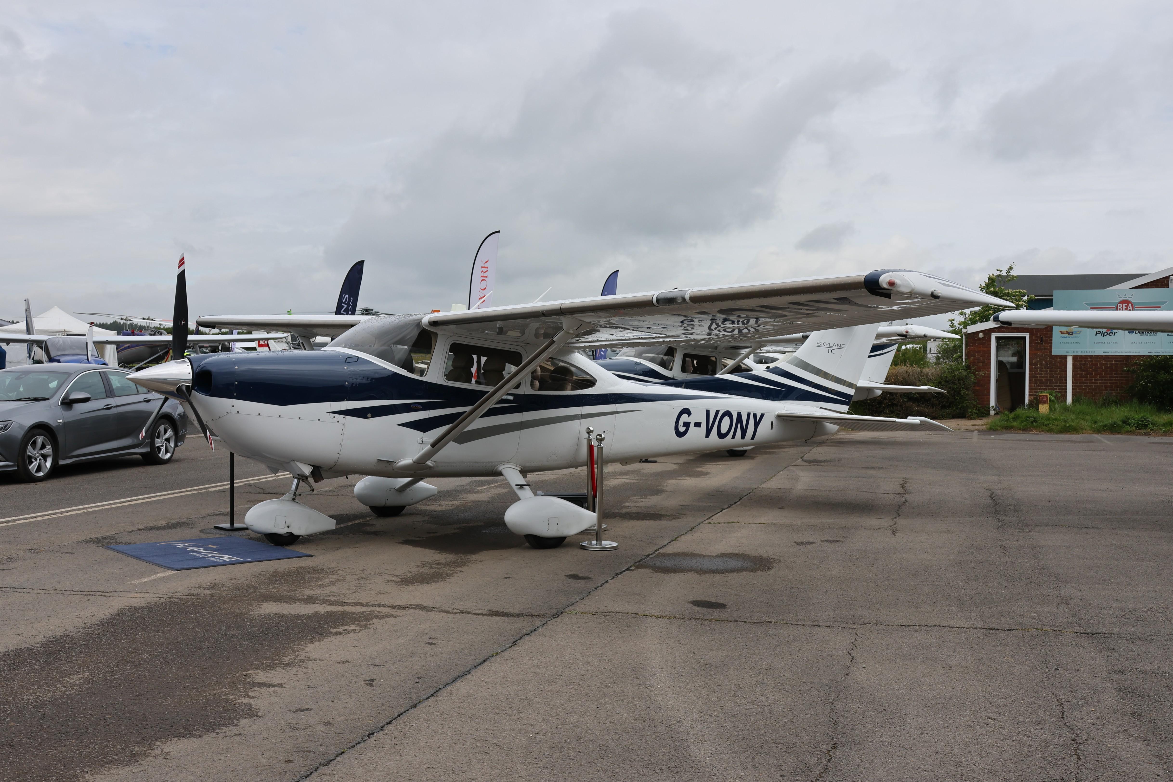 G-VONY @ EGTB - G-VONY 2007 Cessna T182T Turbo Skylane Private Flyer Fest Booker 
 - by PhilR