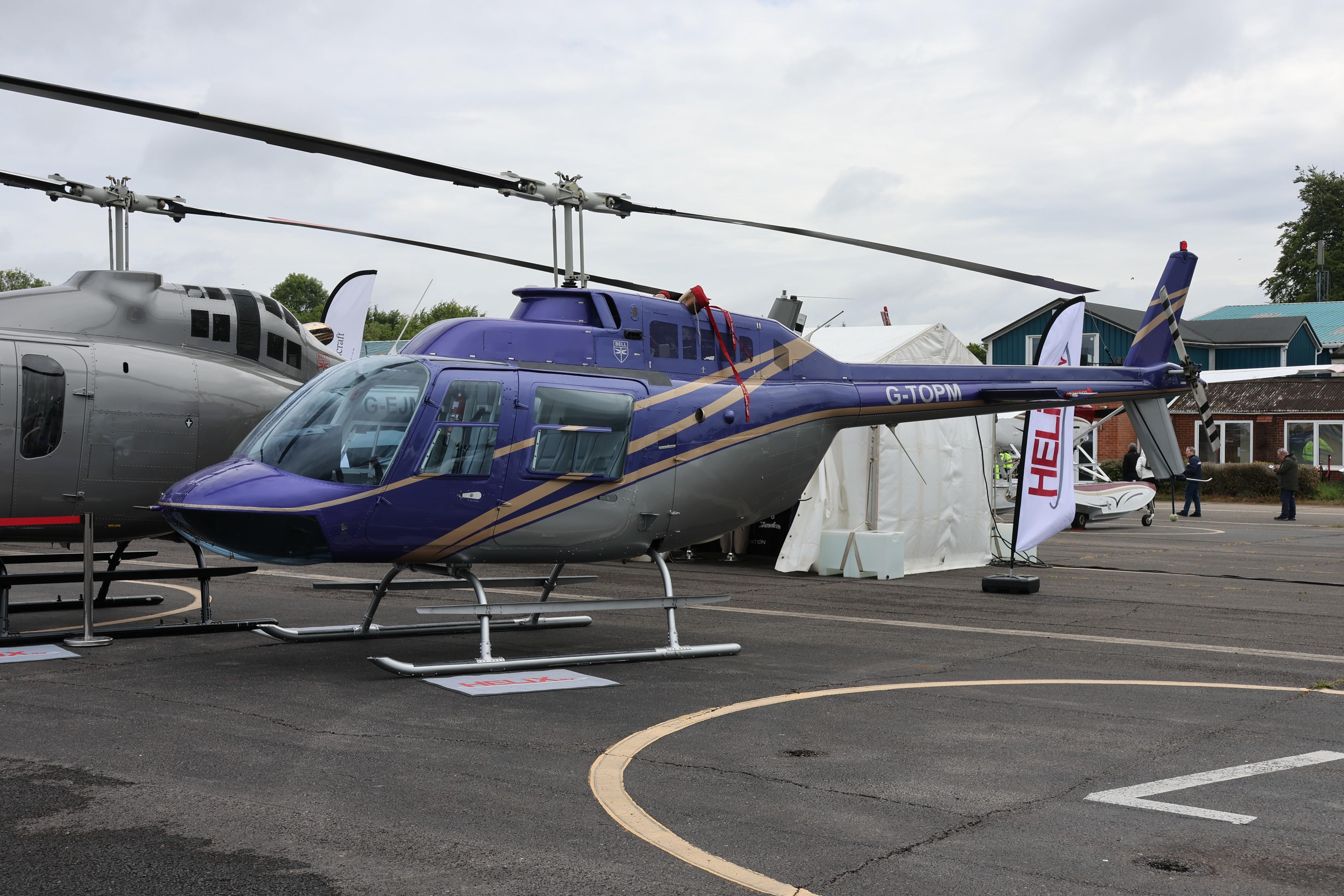 G-TOPM @ EGTB - G-TOPM 1991 Agusta-Bell 206B JetRanger III Private Flyer Fest Booker  - by PhilR
