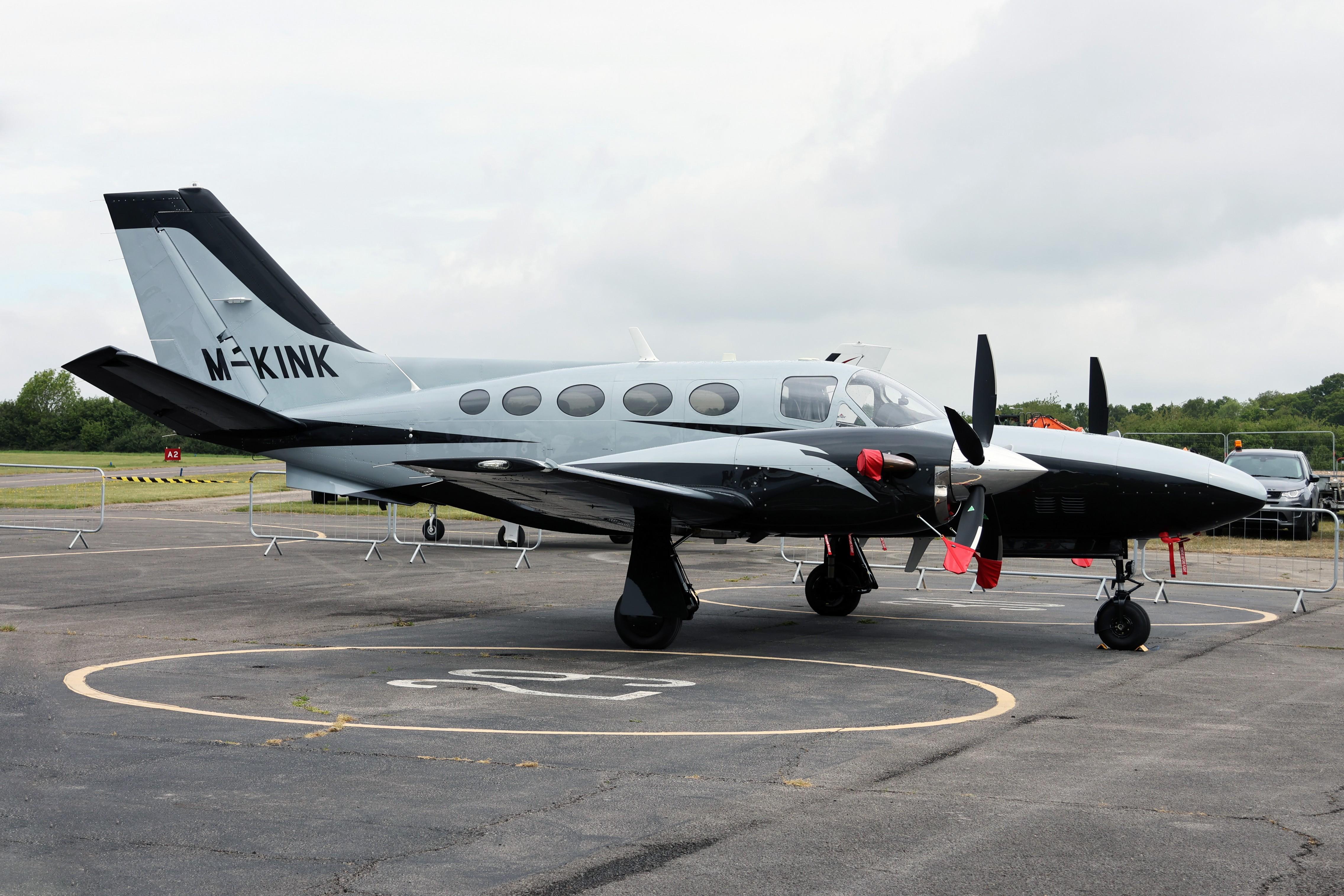 M-KINK @ EGTB - M-KINK 1984 Cessna 425 Conquest I Private Flyer Fest Booker
 - by PhilR