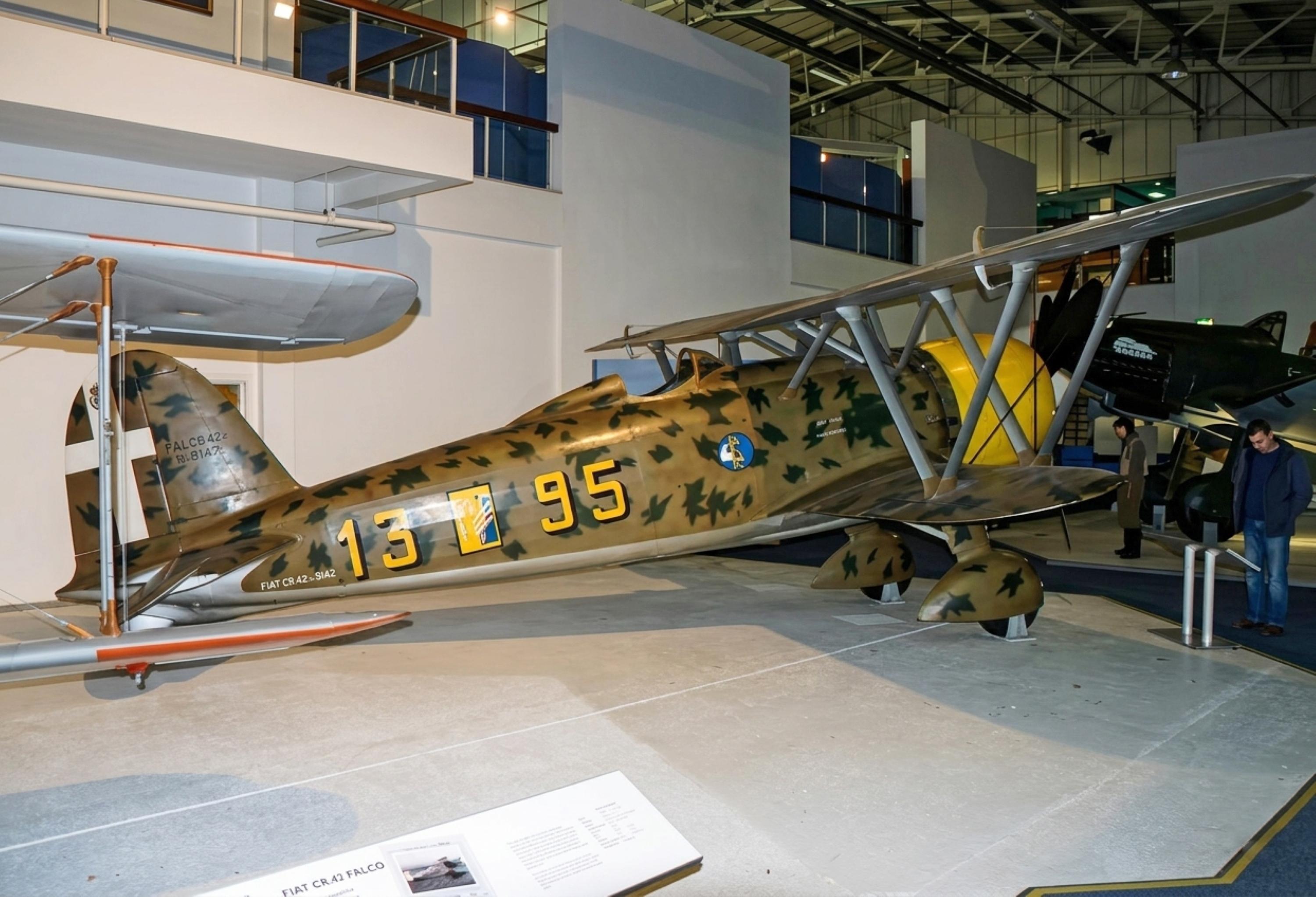 MM5701 @ HENDON - MM5701 1940 Fiat CR42 Falco ItalianAF RAF Museum Hendon
 - by PhilR