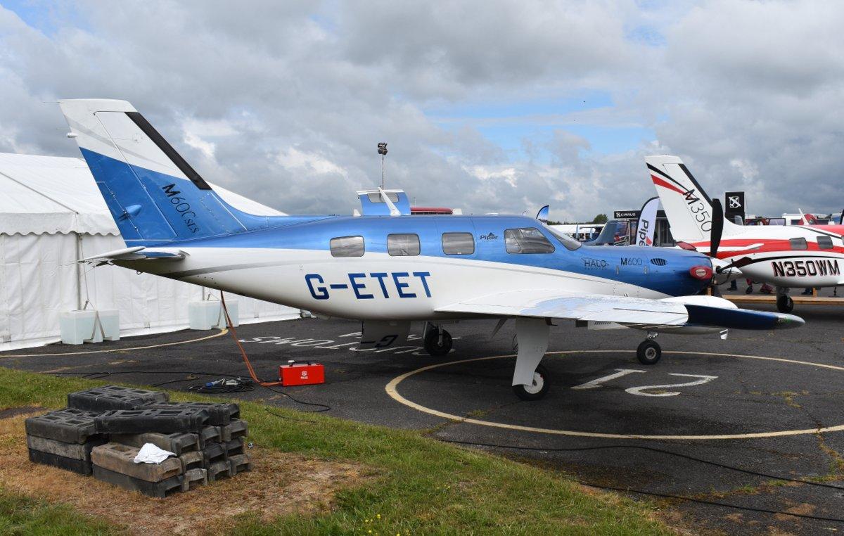 G-ETET @ EGTB - Piper PA-46 600TP Meridian M600 at Wycombe Air Park. Ex N607LX - by moxy