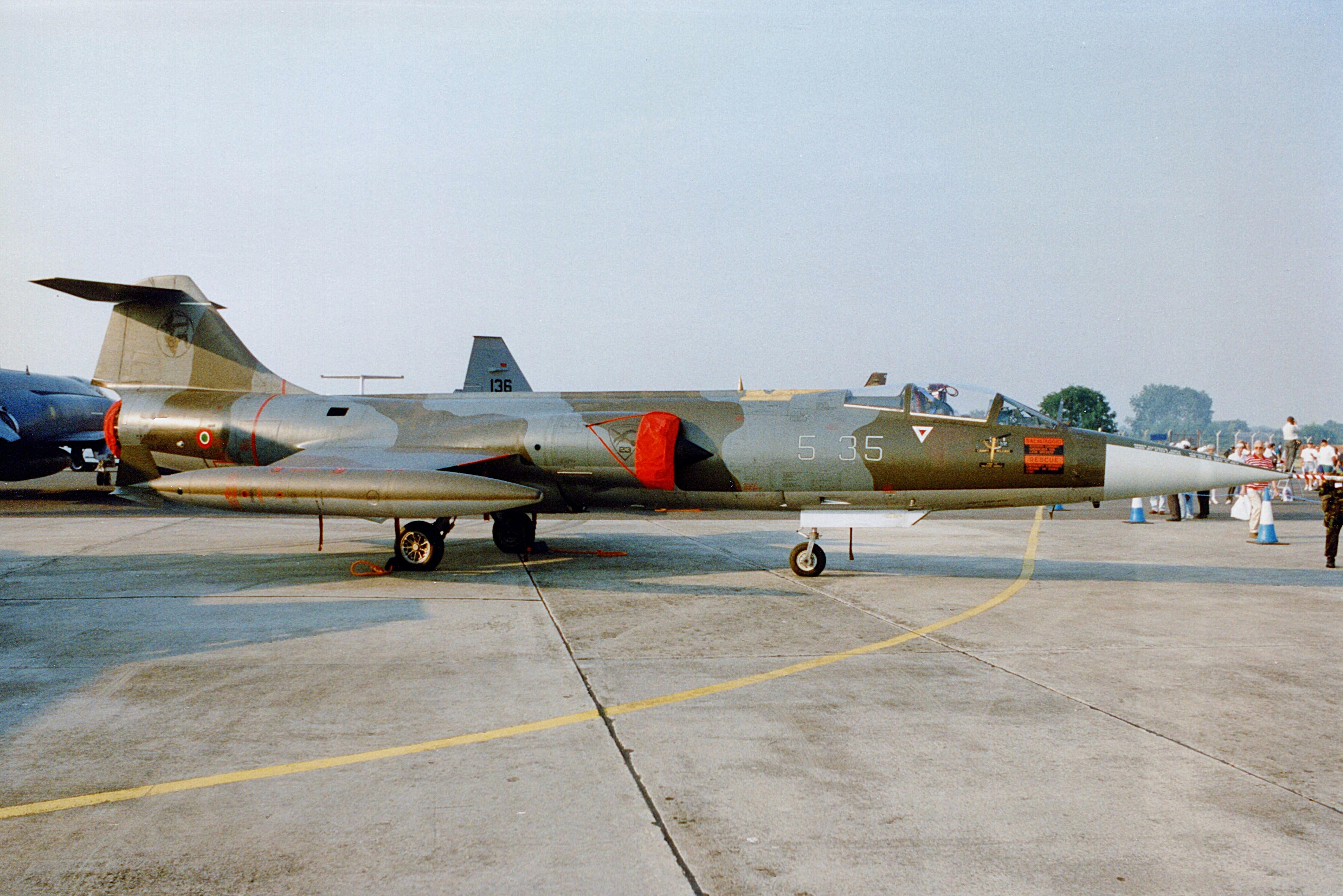 MM6920 @ EGVA - MM6920 Lockheed F-104SASA Starfighter ItAF IAT 
 - by PhilR