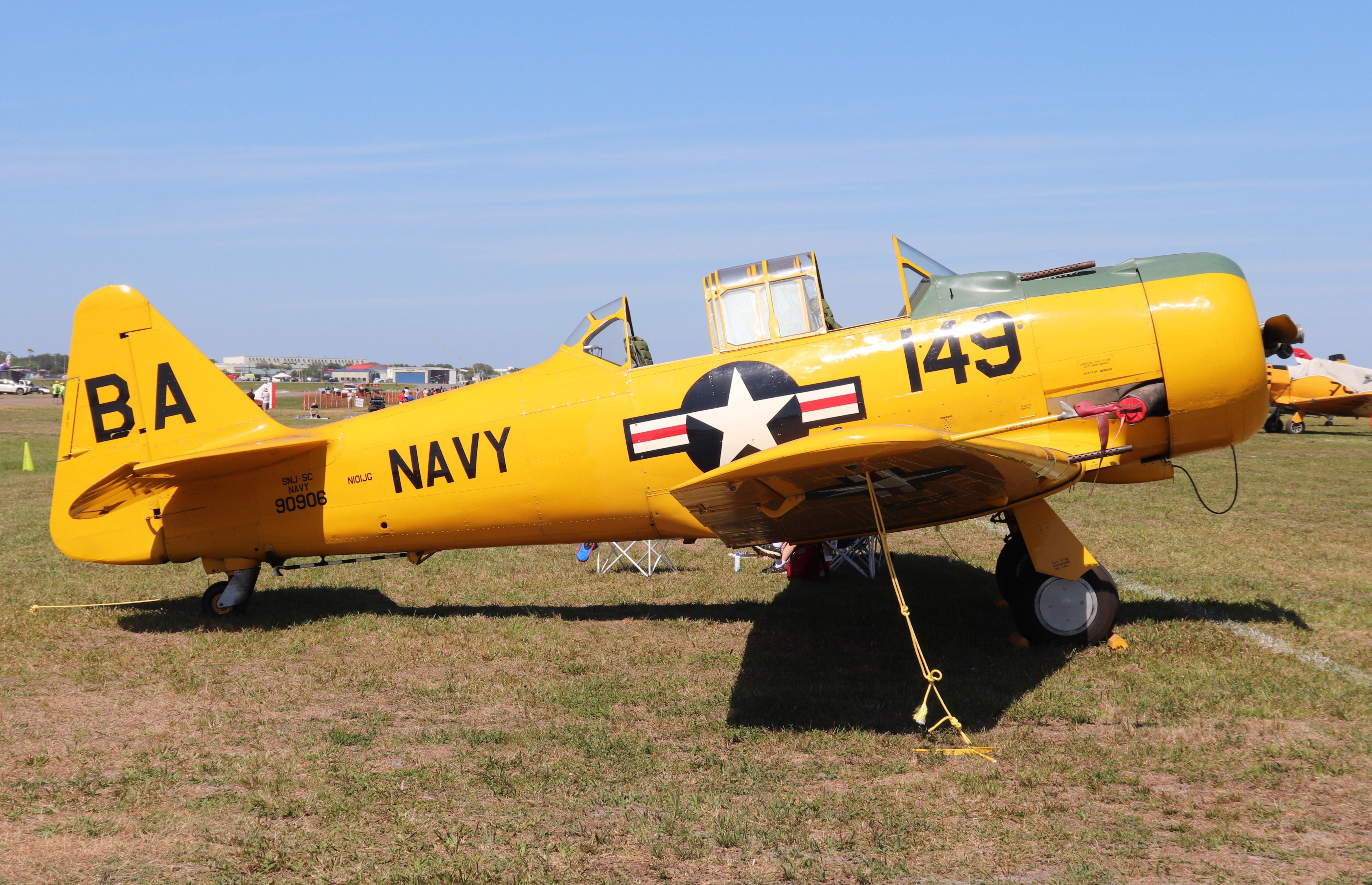 N101JG @ KLAL - North American SNJ-5C - by MarkPasqualino