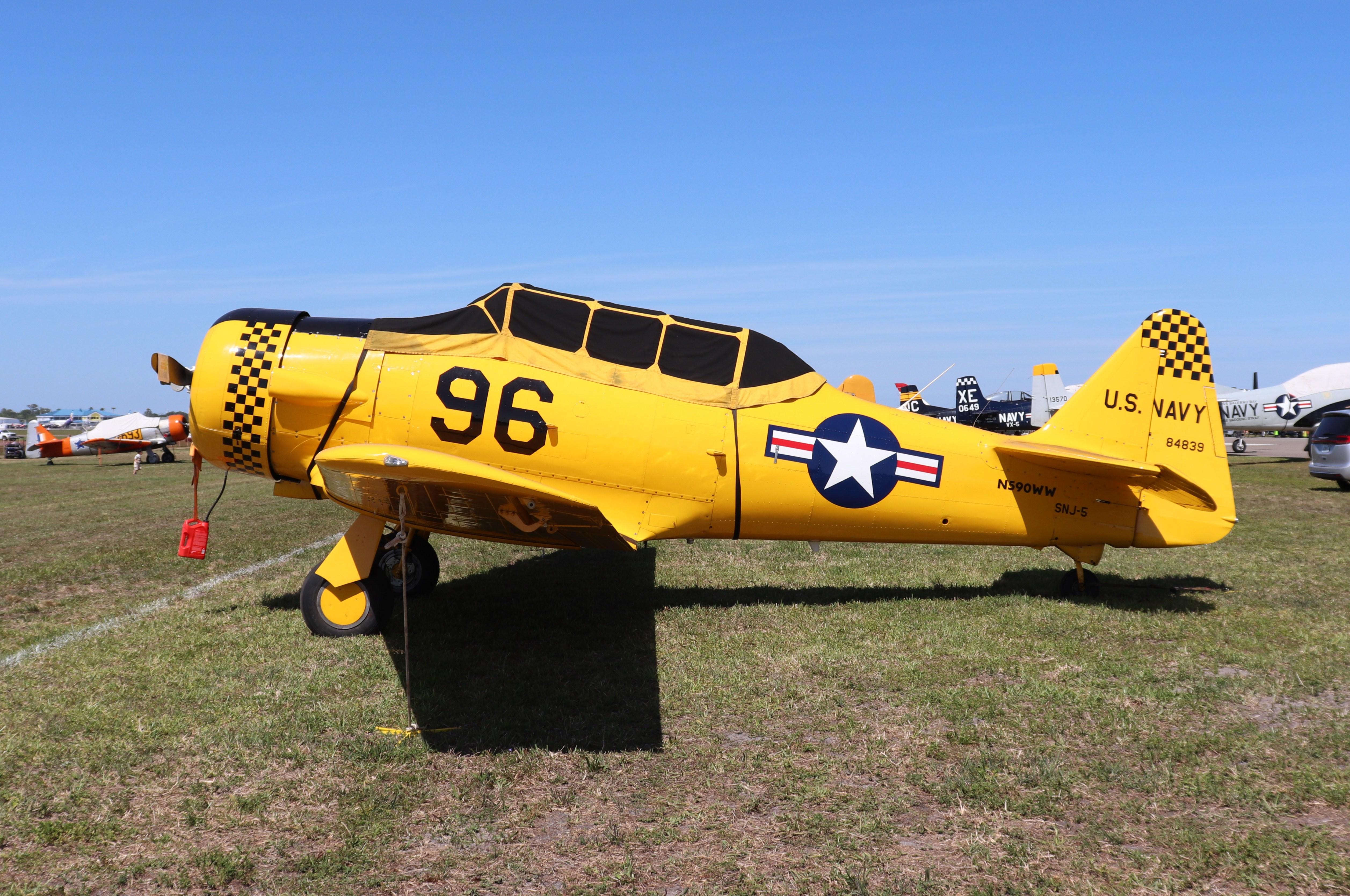 N590WW @ KLAL - North American SNJ-5 - by MarkPasqualino