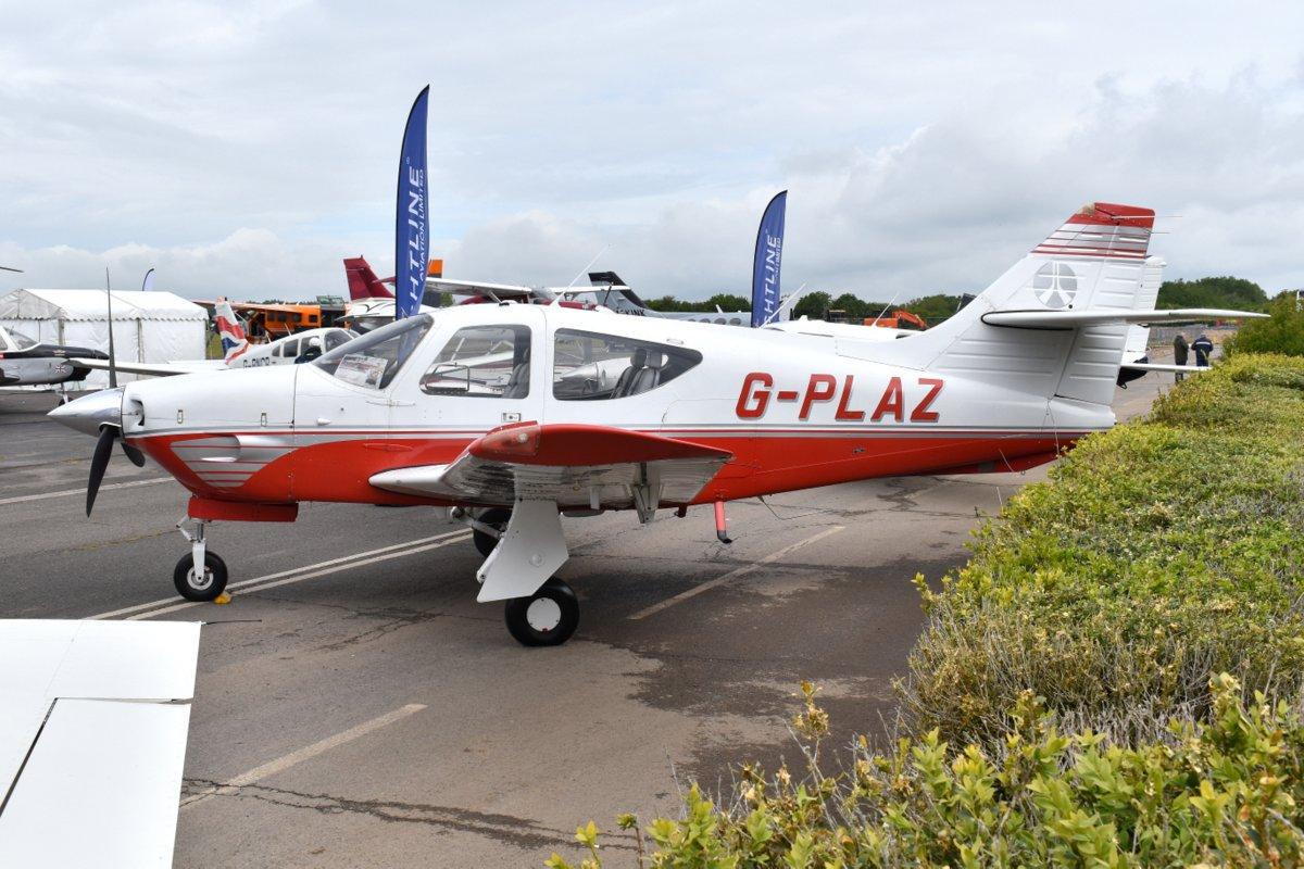 G-PLAZ @ EGTB - Rockwell International 112 at Wycombe Air Park. - by moxy