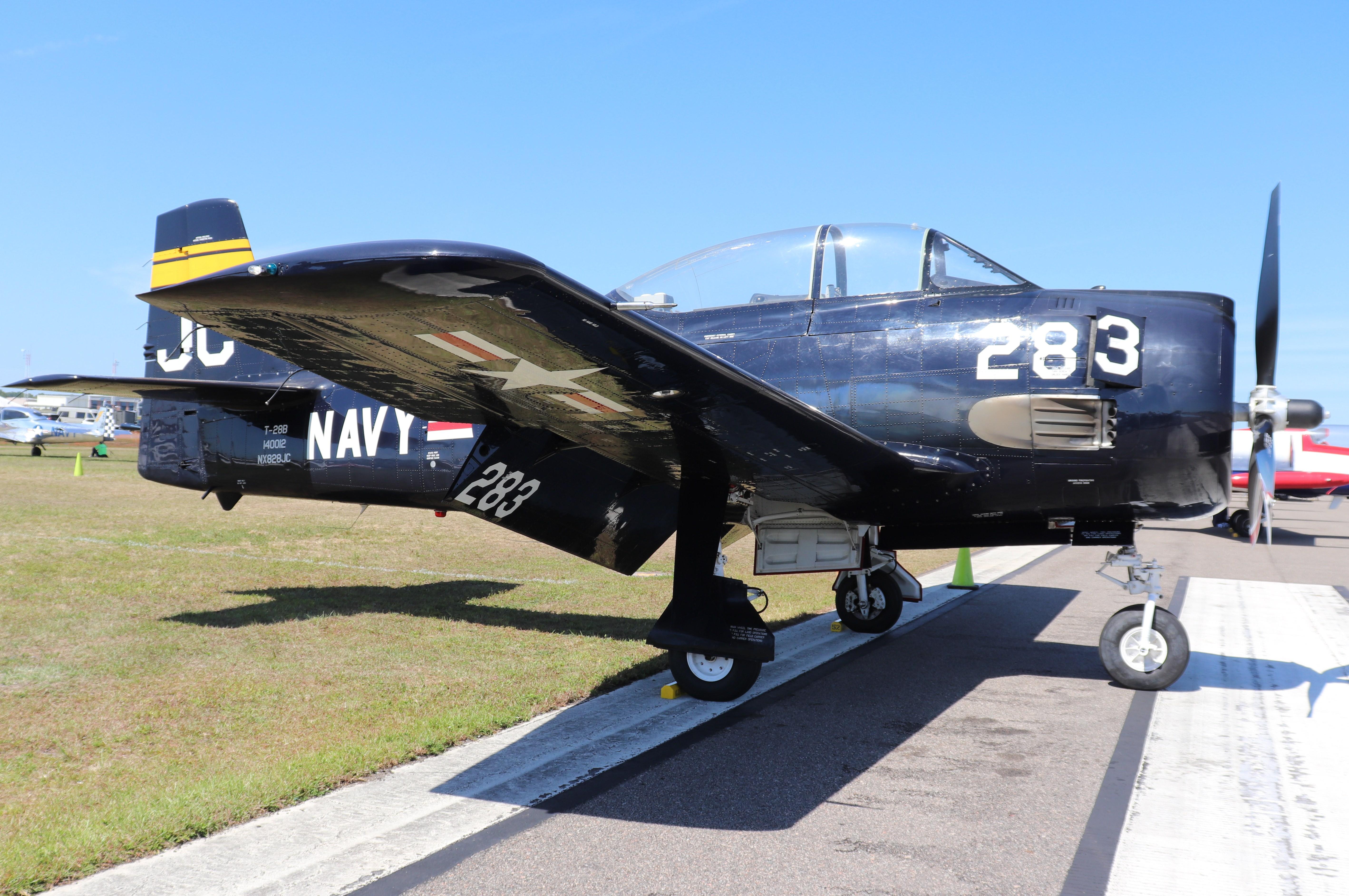 N828JC @ KLAL - North American T-28B - by MarkPasqualino
