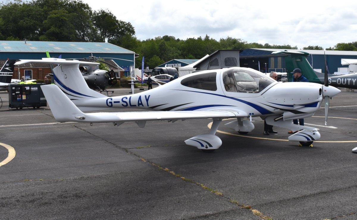 G-SLAY @ EGTB - Diamond DA-40 NG Diamond Star at Wycombe Air Park. - by moxy