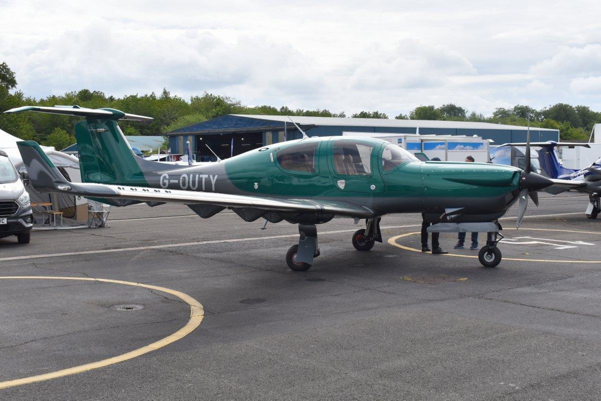 G-OUTY @ EGTB - Diamond DA-50C at Wycombe Air Park. - by moxy