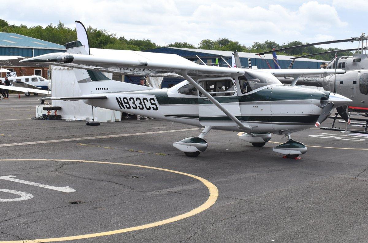 N933CS @ EGTB - Cessna 182T Skylane at Wycombe Air Park. - by moxy