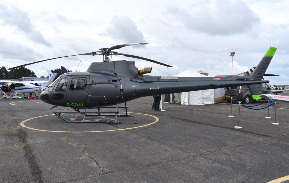 G-GOAT @ EGTB - Airbus Helicopters AS350B3 at Wycombe Air Park. - by moxy