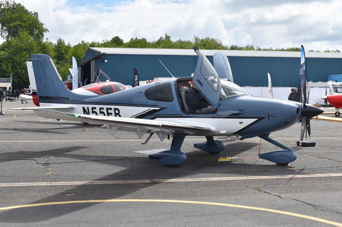N55FB @ EGTB - Cirrus Design Corp SR22T at Wycombe Air Park. - by moxy
