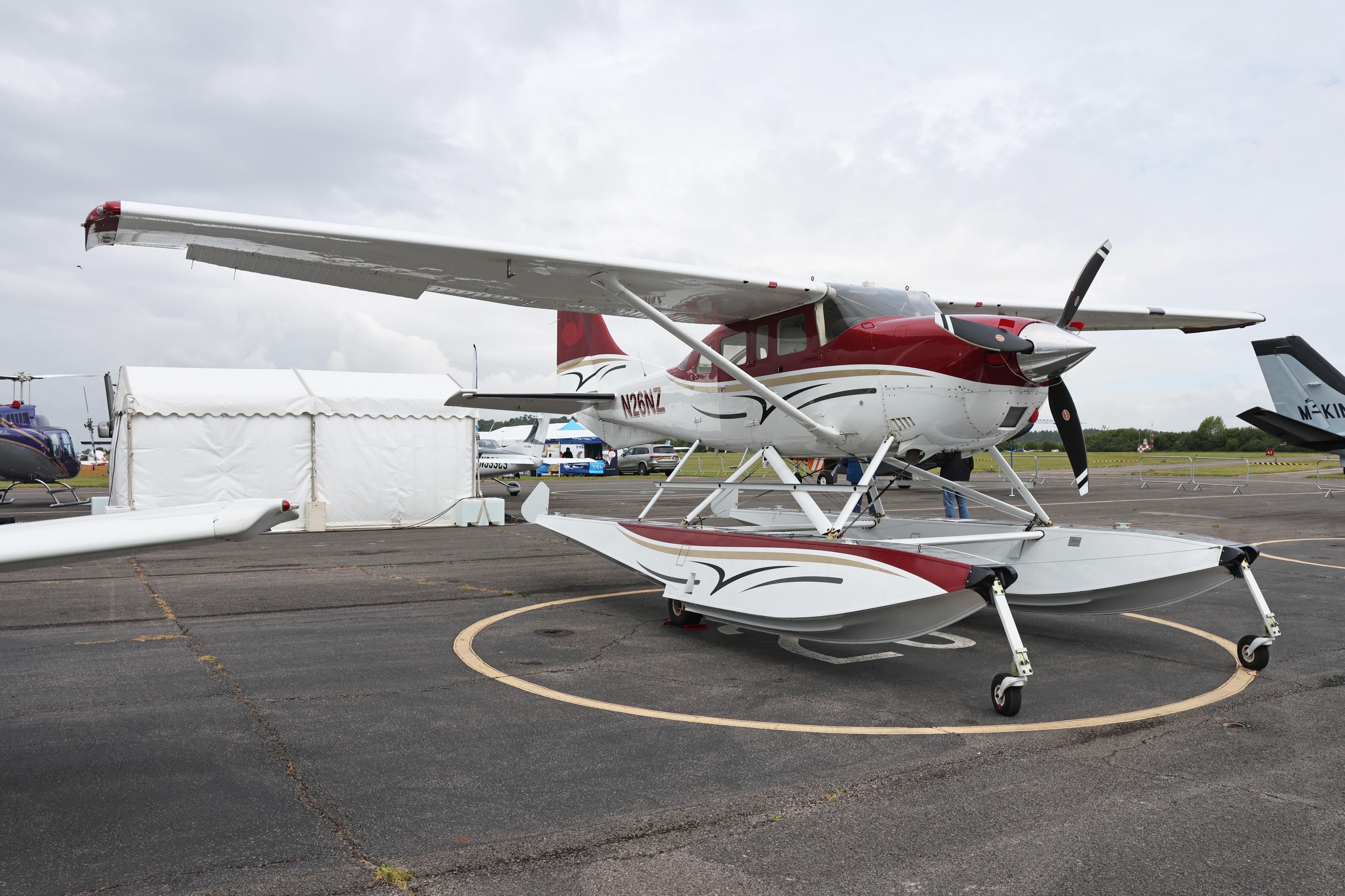 N26NZ @ EGTB - N26NZ 2003 Cessna T206H Turbo Stationair TC floatplane Private Flyer Fest Booker  - by PhilR