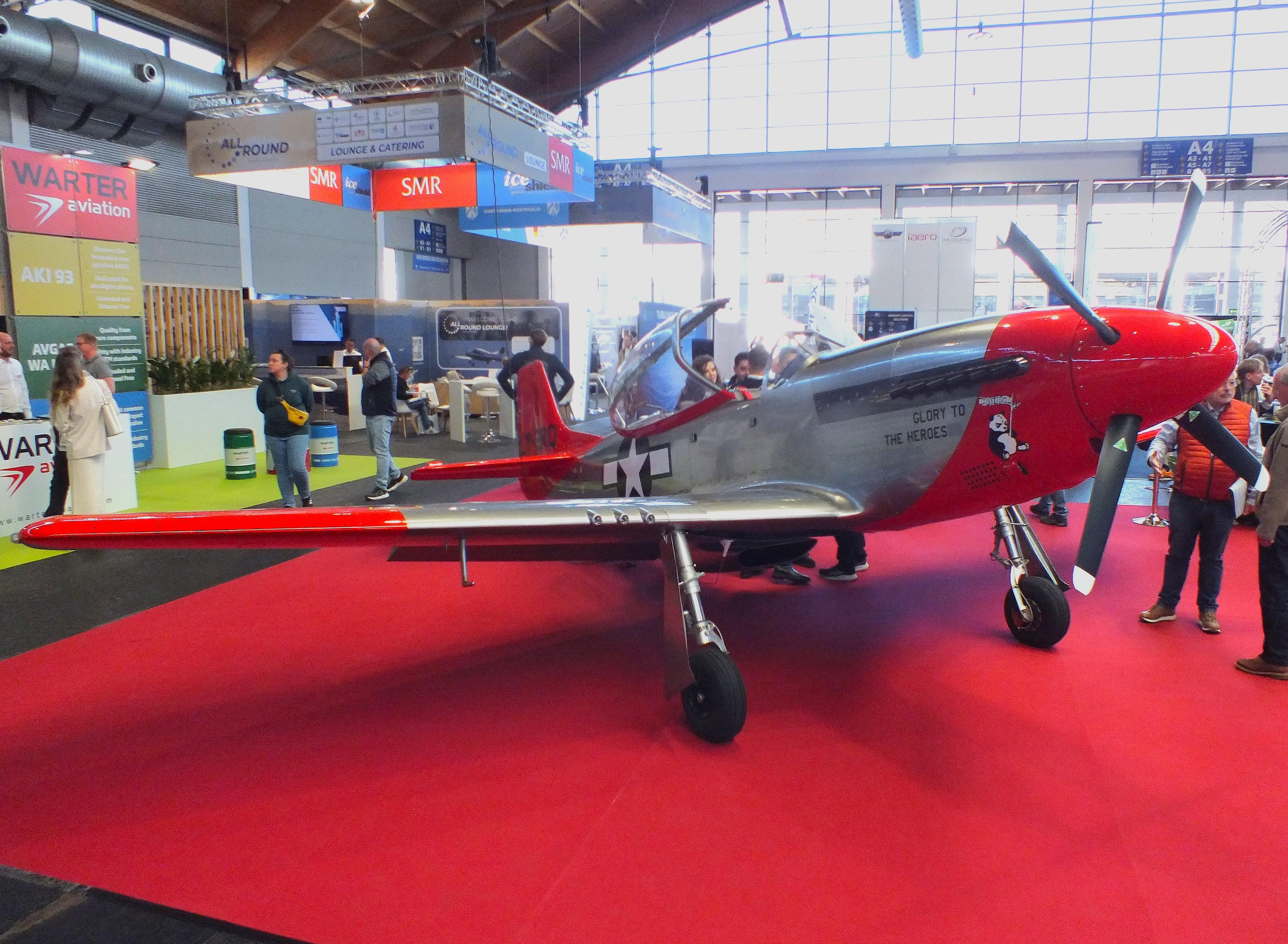 LY-BRQ @ EDNY - ScaleWings SW-51 Mustang 70%-scale replica at the AERO 2026, Friedrichshafen - by iwarnecke